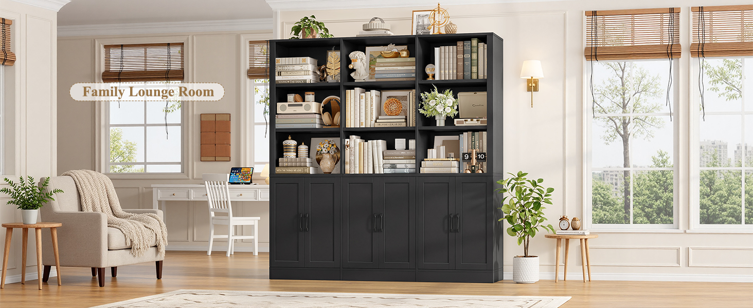Triple Wide Bookshelf