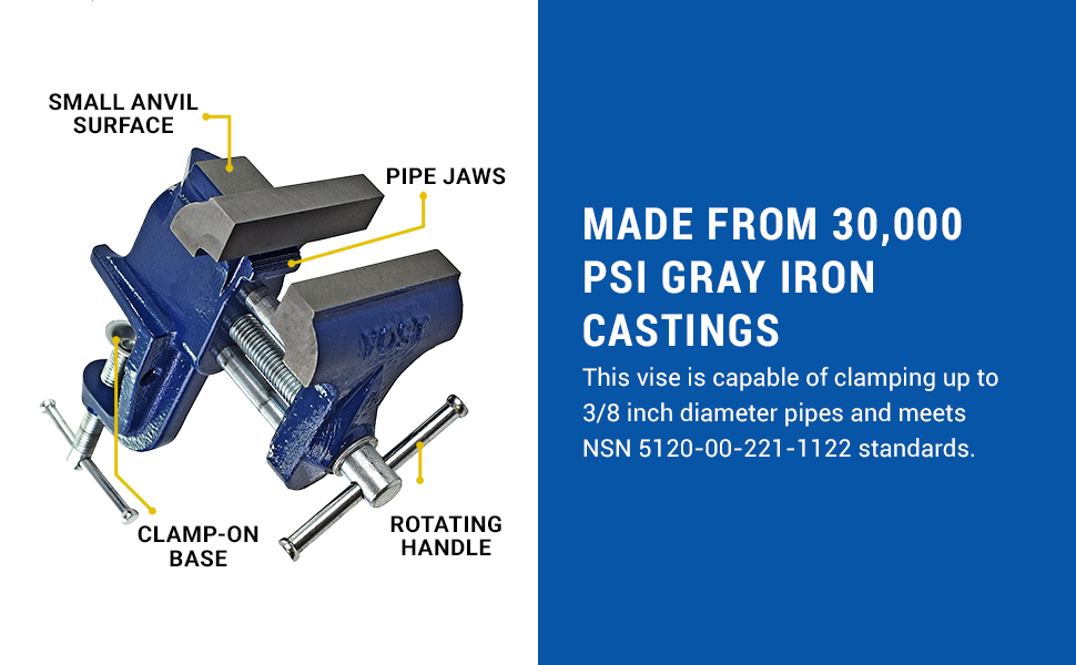 Heavy Duty Clamp On Vise