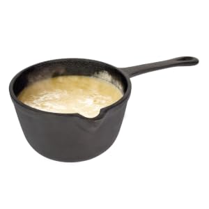 basting pot; cast iron pot; cast iron basting pot; pre seasoned basting pot; cast iron saucepan;