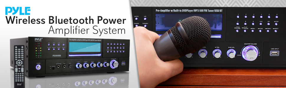 bluetuth microphone;pile amplifier;ub headphones wireless;stereo receiver;echo;4Channel Wireless;
