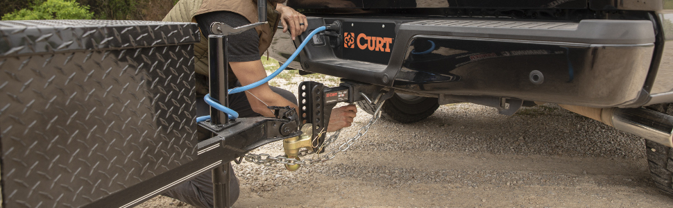 CURT Adjustable Trailer Hitch Ball Mount Coupling