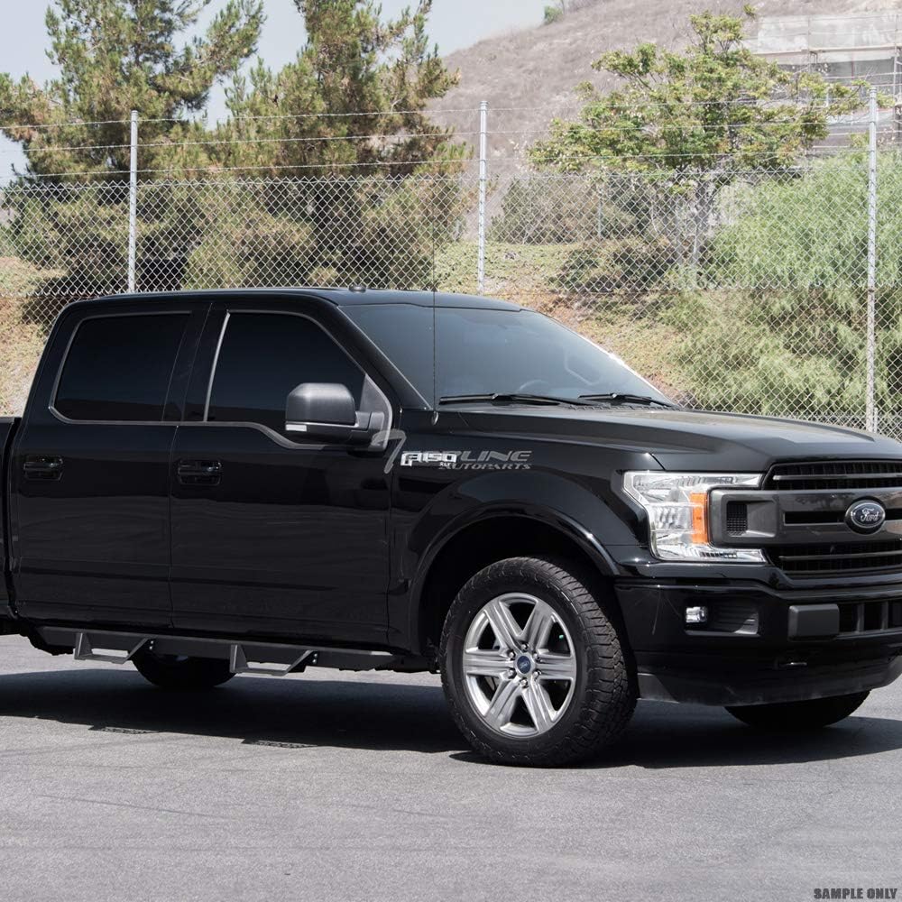 R&L Racing Matte Black Modular Drop Step Nerf Bars Boards Compatible with 2005-2018 Nissan Frontier Crew Cab