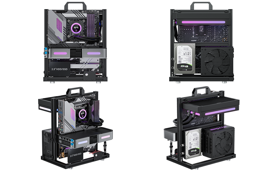 Open air atx case