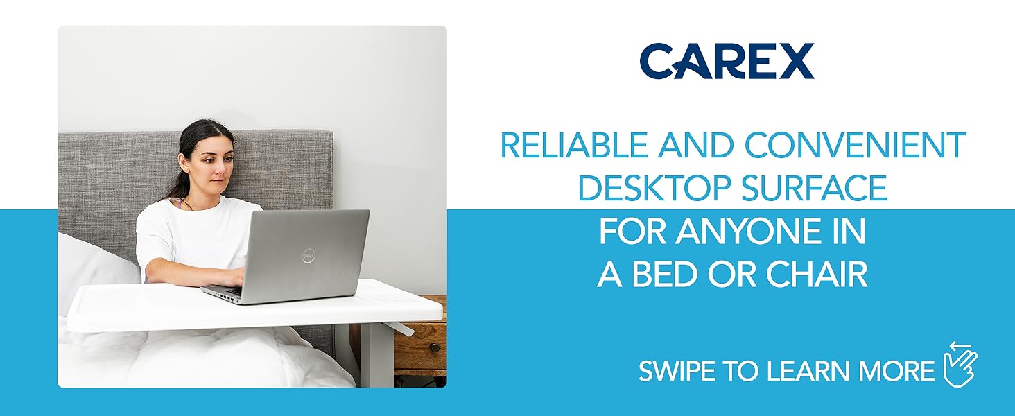 The Bed Table For Home Use and Hospital, Bedside Table With Wheels, Over Bed Bable With Wheels