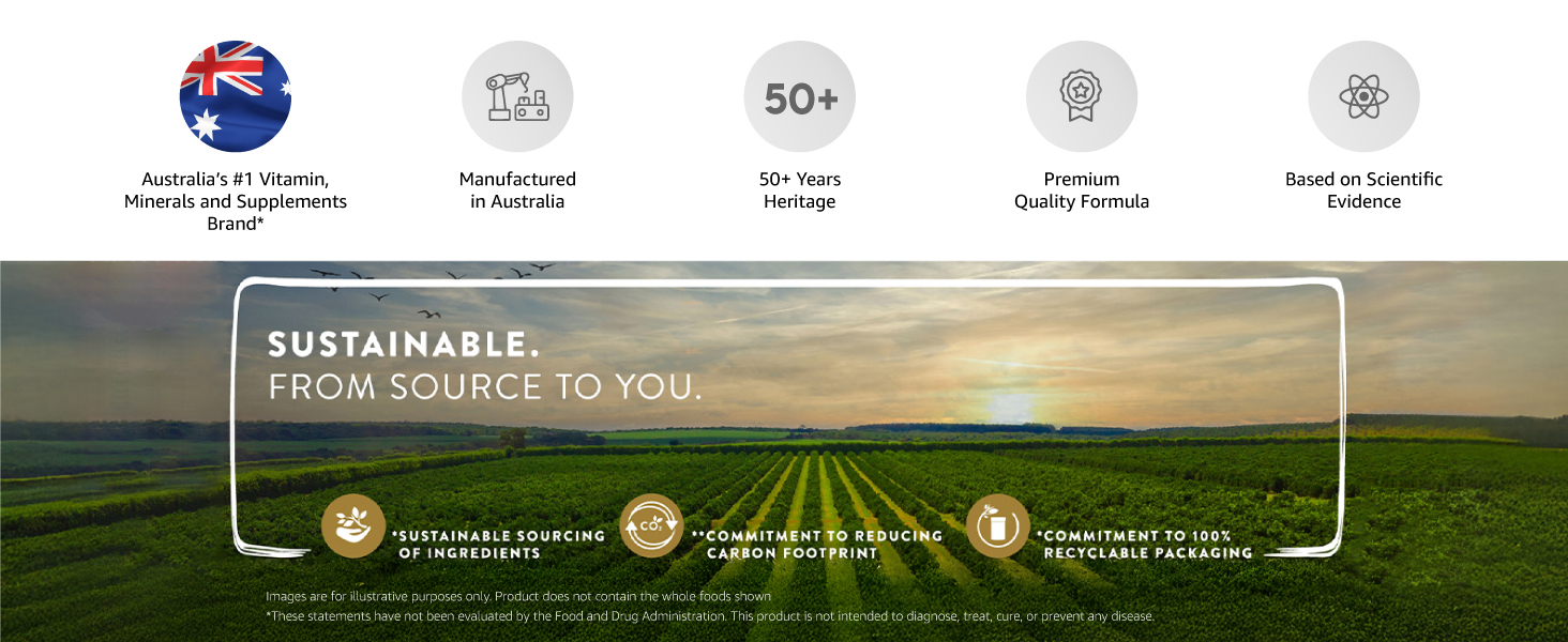 Sustainable sourcing and packaging with farm landscape