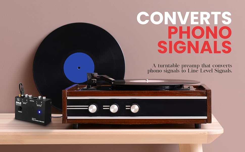 Mini Phono Turntable Preamp; Phonograph Preamp; Mini Electronic Audio Stereo Phonograph;
