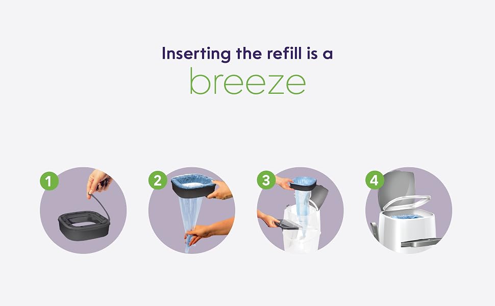 Inserting the refill is a breeze