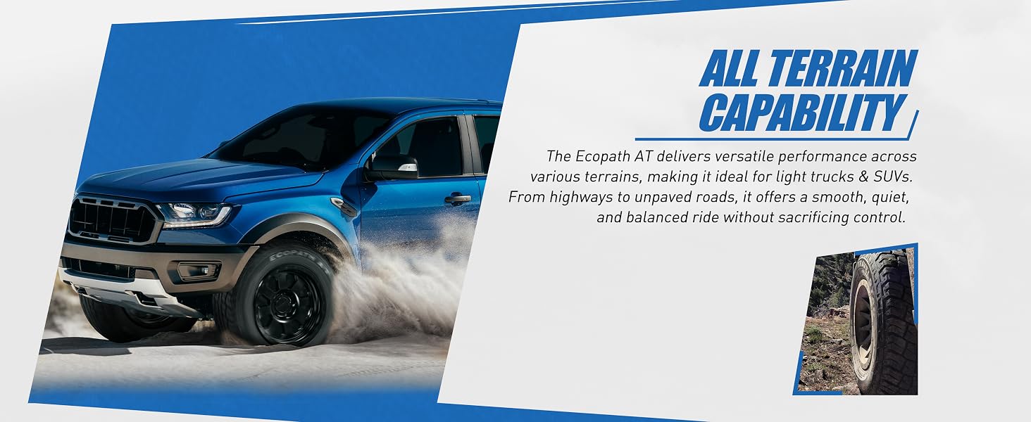 Ecopath AT tires ideal for light trucks &amp;amp; SUVs