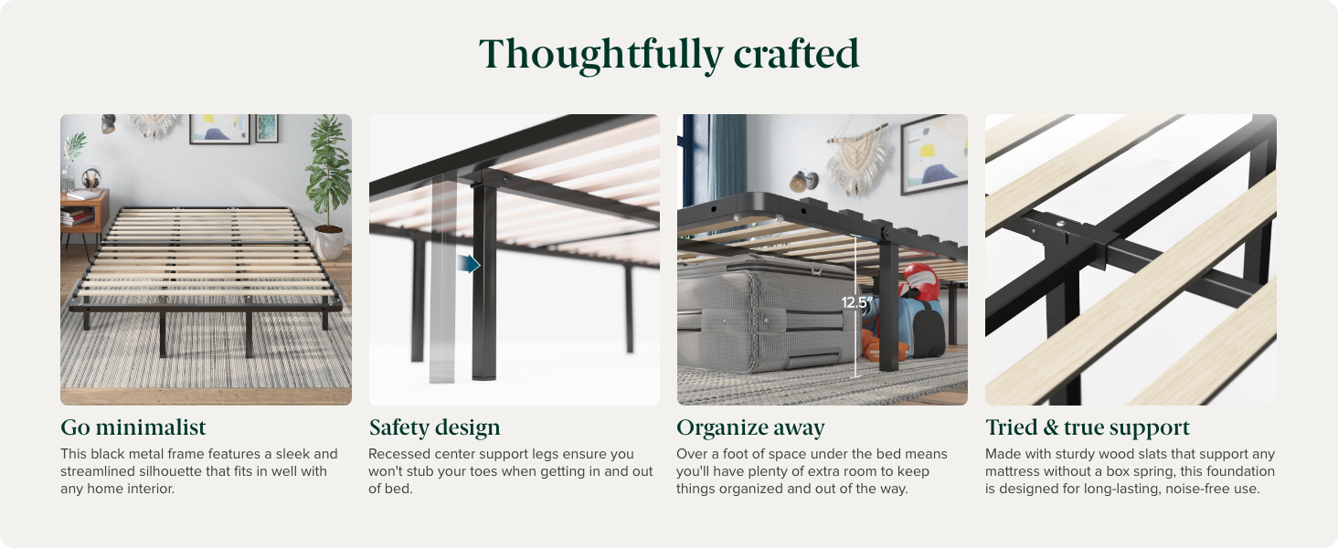 SmartBase Euro Slats Mattress Foundation Details