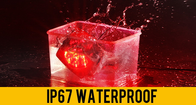 Partsam 12V Waterproof Square LED Trailer Tail Light Kit