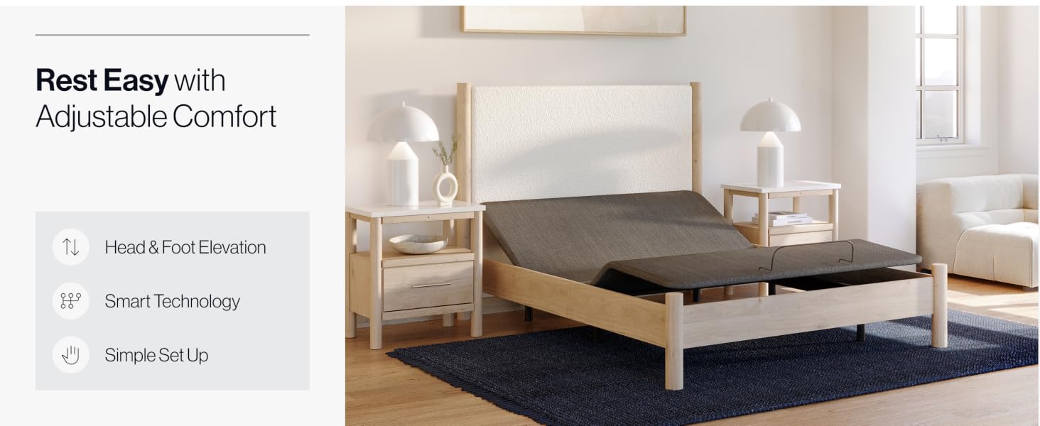 rest easy with adjustable comfort