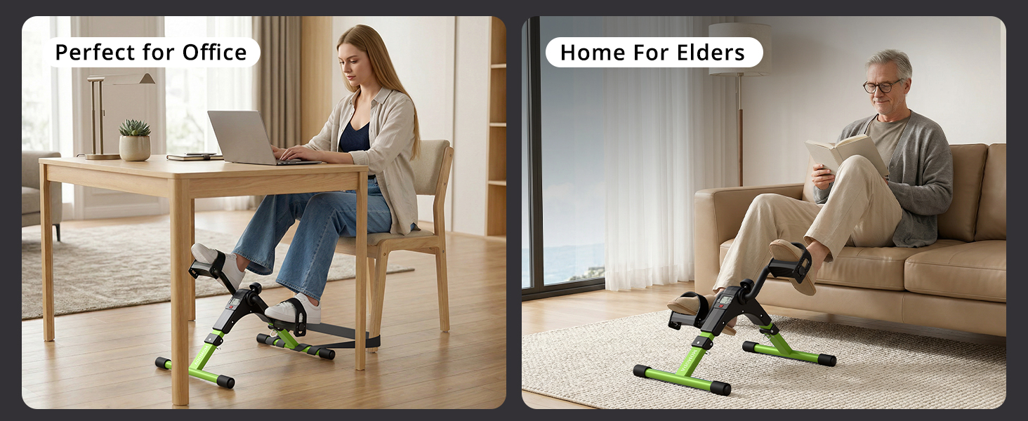 momoda pedal exerciser: perfect for office and home for elders