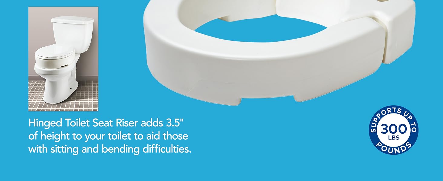 Elevated Toilet Seat And Handicap Toilet Seat, Round or Standard