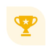 A prize cup icon indicates that Mahjong set by Linda Li is of the highest quality.
