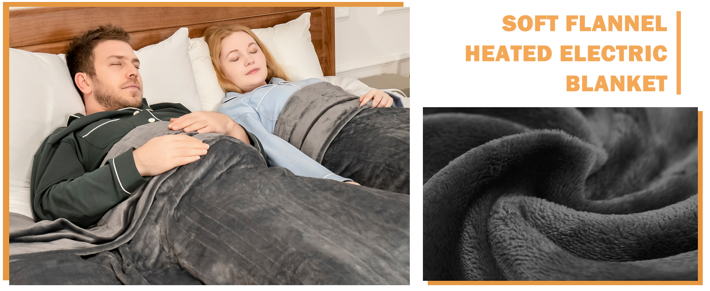 electric blanket/Queen size heated blanket/Queen size with dual control washable heating blanket