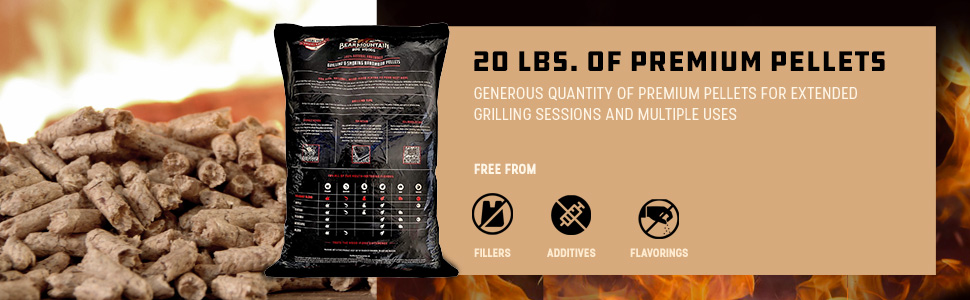 A package of pellets engulfed in flames, illustrating a fire hazard in a storage area