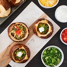 Chili bread bowls