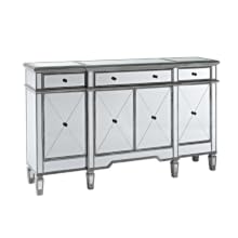 Mirrored Relection Andrea Hall Console DH-695 (Silver)