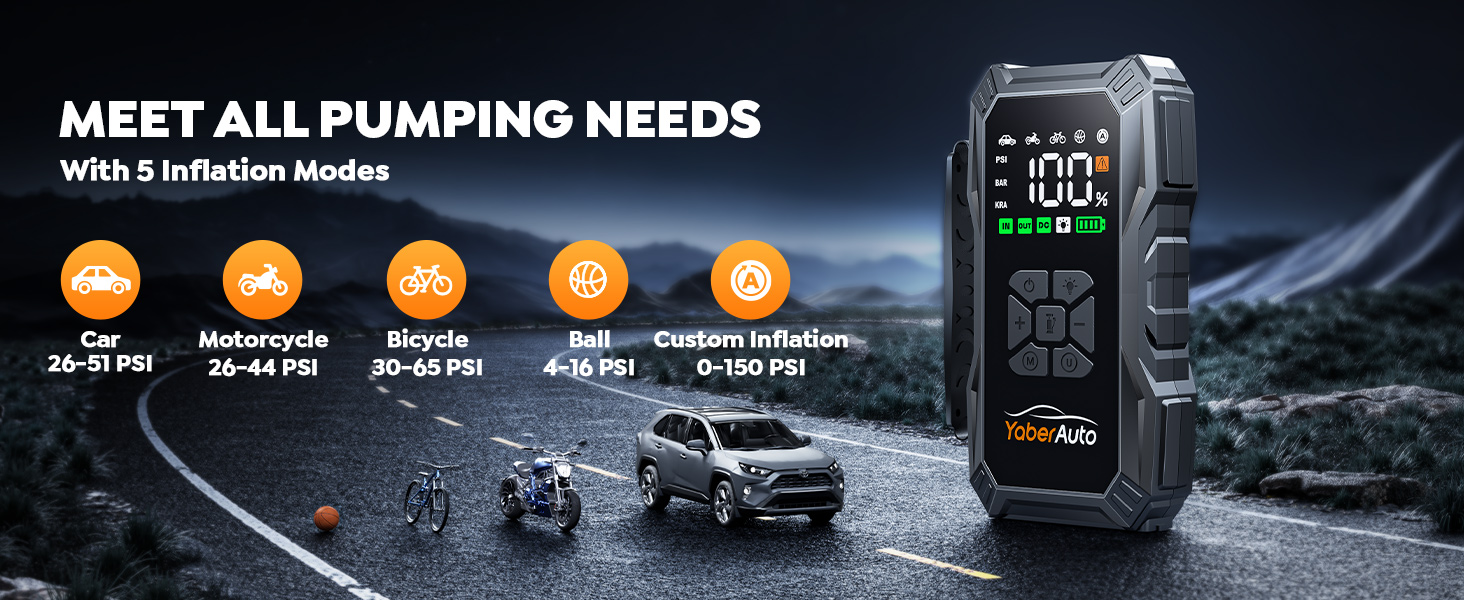 portable car jump starter with air compressor jump starter power pack car jumper battery jump start