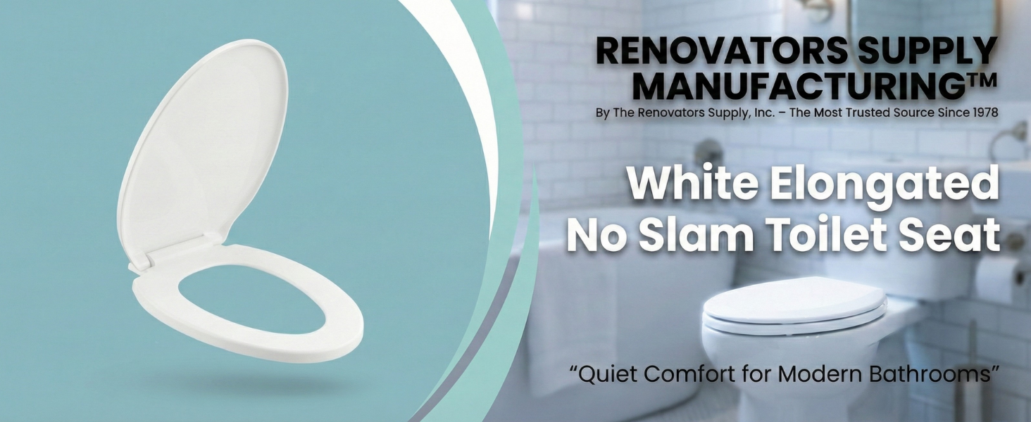 white toilet seat elongated