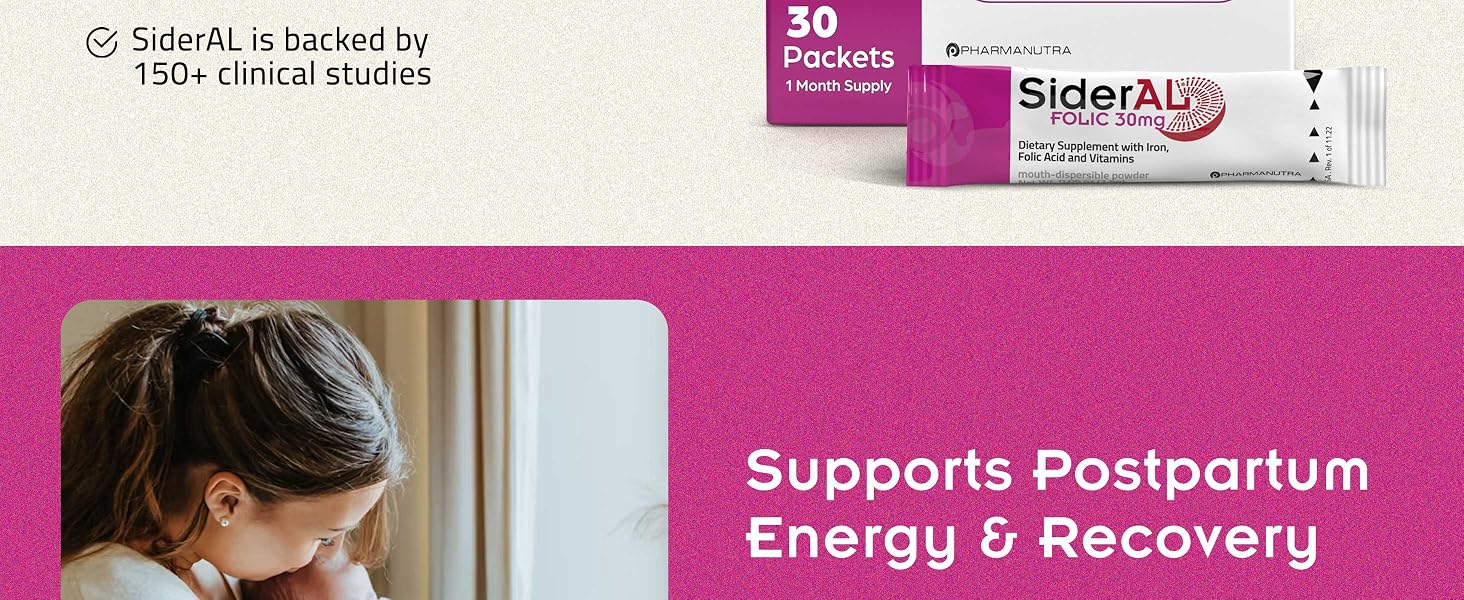 backed by 150 clinically studies, scientific research support postpartum energy and recovery