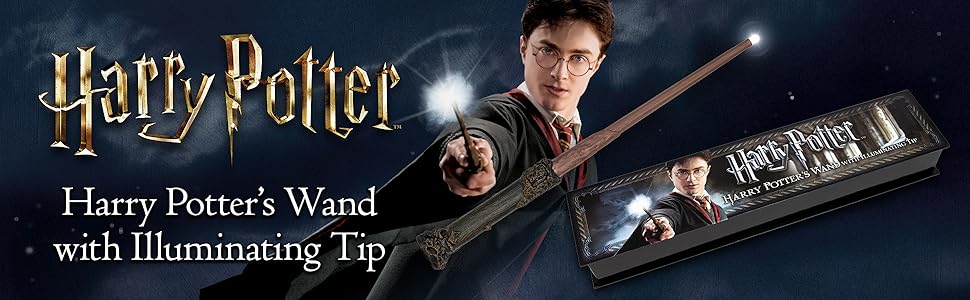 harry potter, wand, illuminating, tip