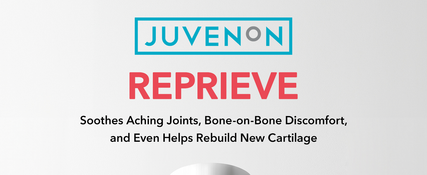 Juvenon Reprieve joint support supplement for mobility, cartilage health, and reduced discomfort