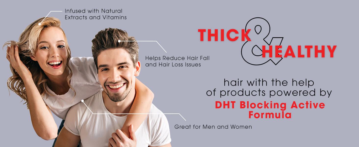 Shiny Leaf DHT shampoo and conditioner - Biotin Castor Oil Rosemary Champú acondicionador anticaída