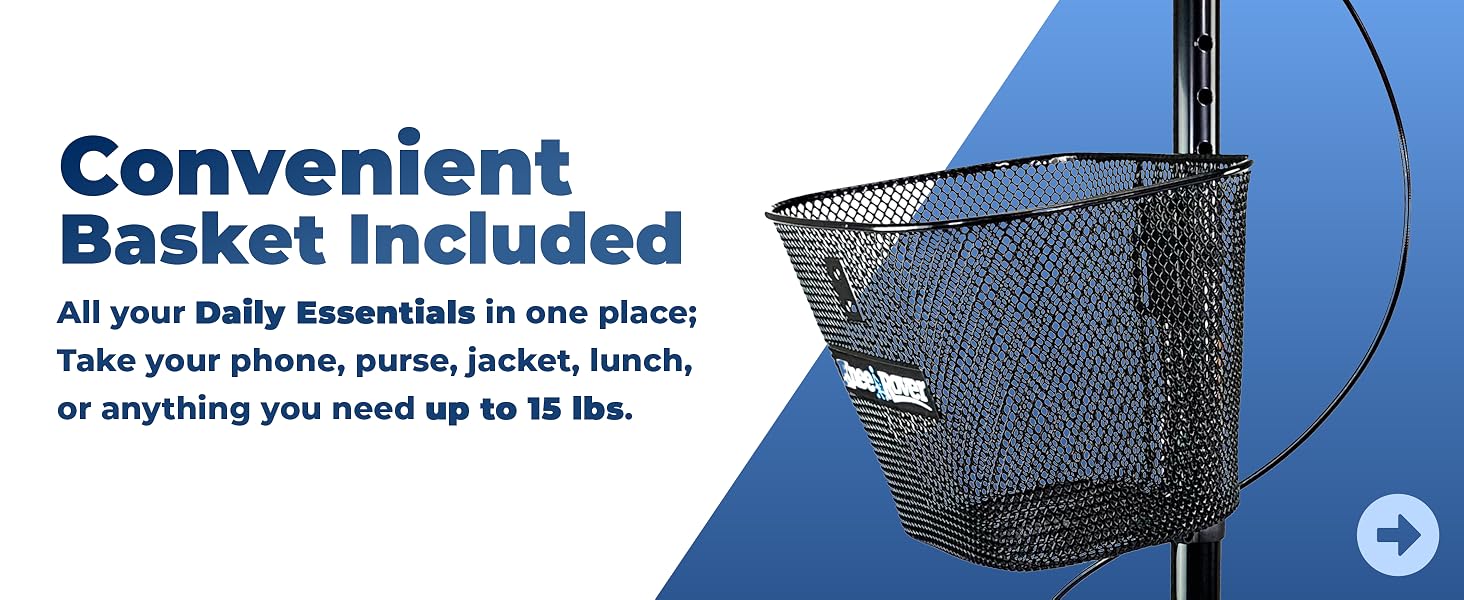 Revolutionary mobility locking brake basket included stopping park brake foldable portable
