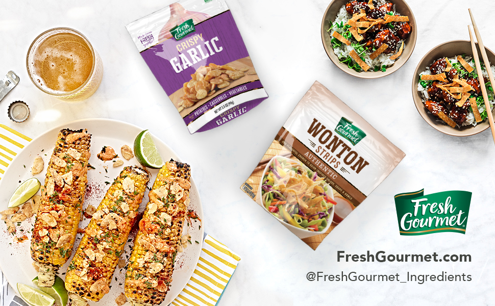 cheese crisp croutons crispy veggies crunchy toppings fruit nuts salad dressing onion butter garlic