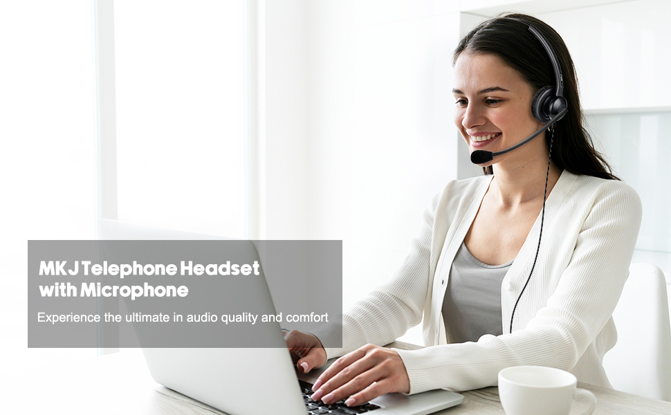 2.5mm telephone headset for office phone