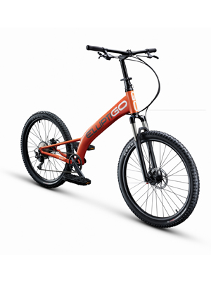 The Mountain Stand Up Bike takes to stand up cyclists where they’ve never gone before