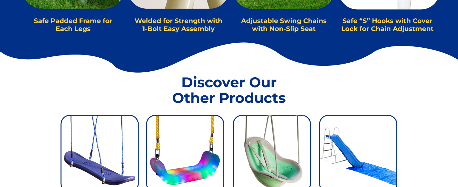 XDP Recreation metal backyard swing set for up to 10 kids. Includes a slide, see-saw, &amp;amp; 5 swings