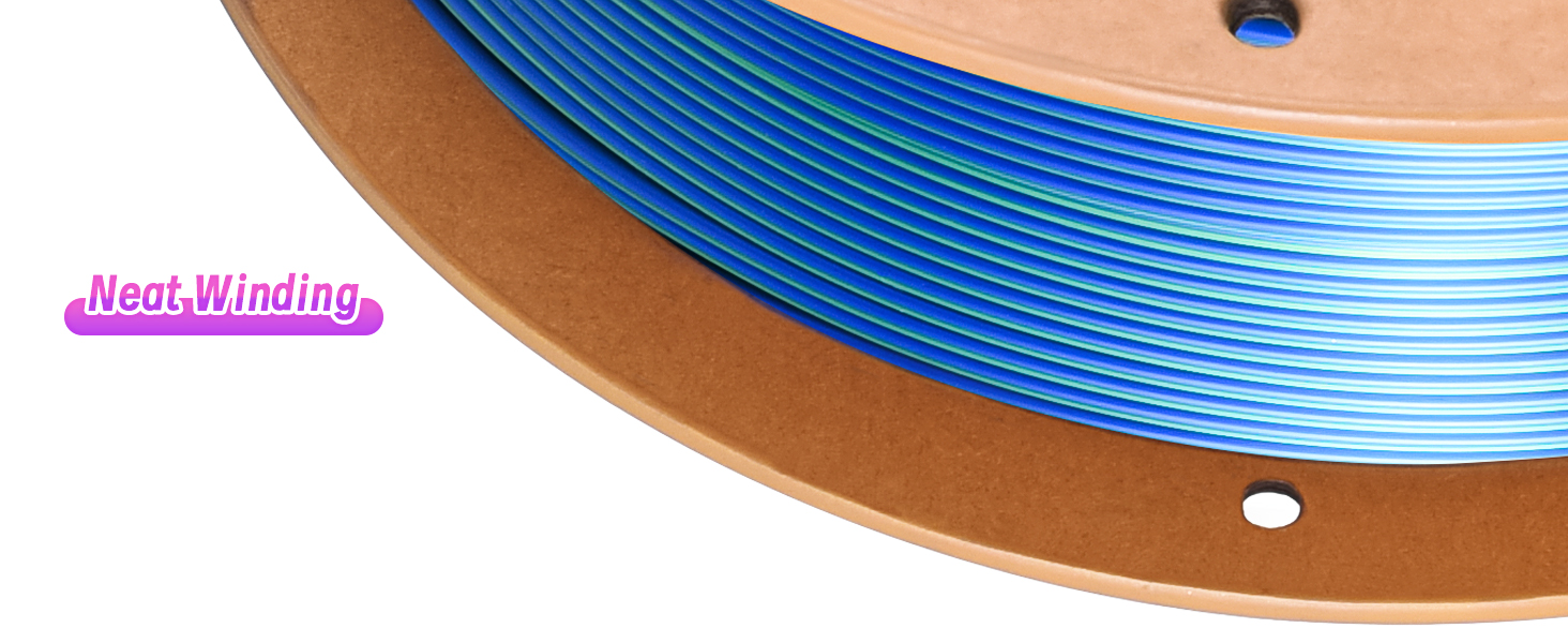 High speed silk dual colors filament