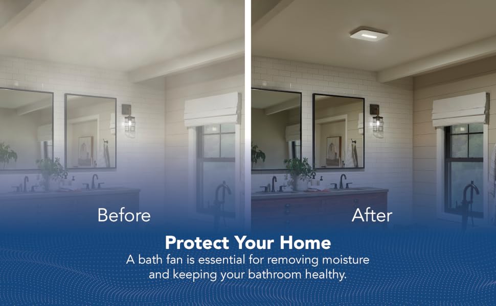 LED bathroom exhaust fan