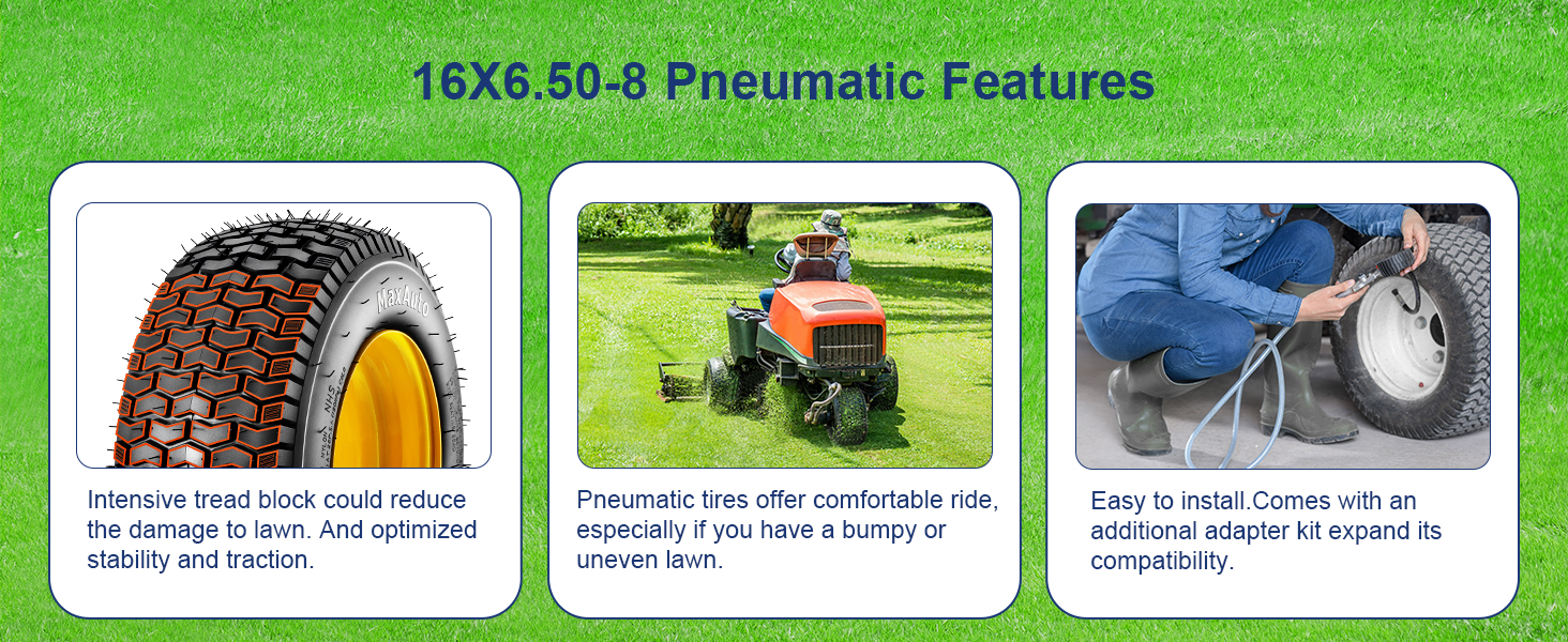 pneumatic tires 16x6.50x8