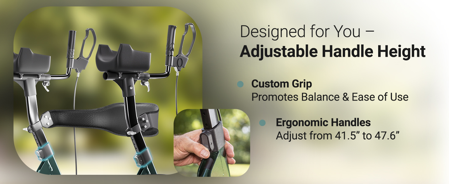 standing walker with adjustable height