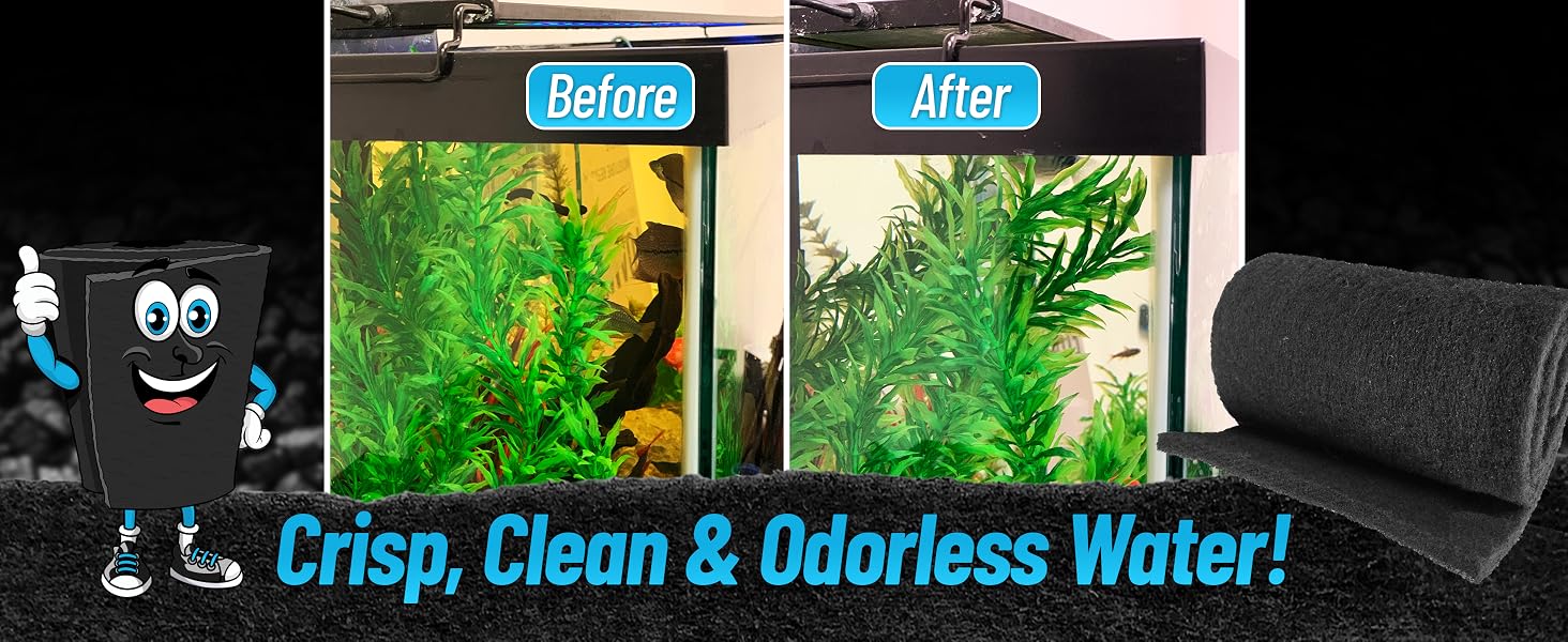 active carbon pad pond filter media activated carbon sponge carbon filter fish tank carbon pond
