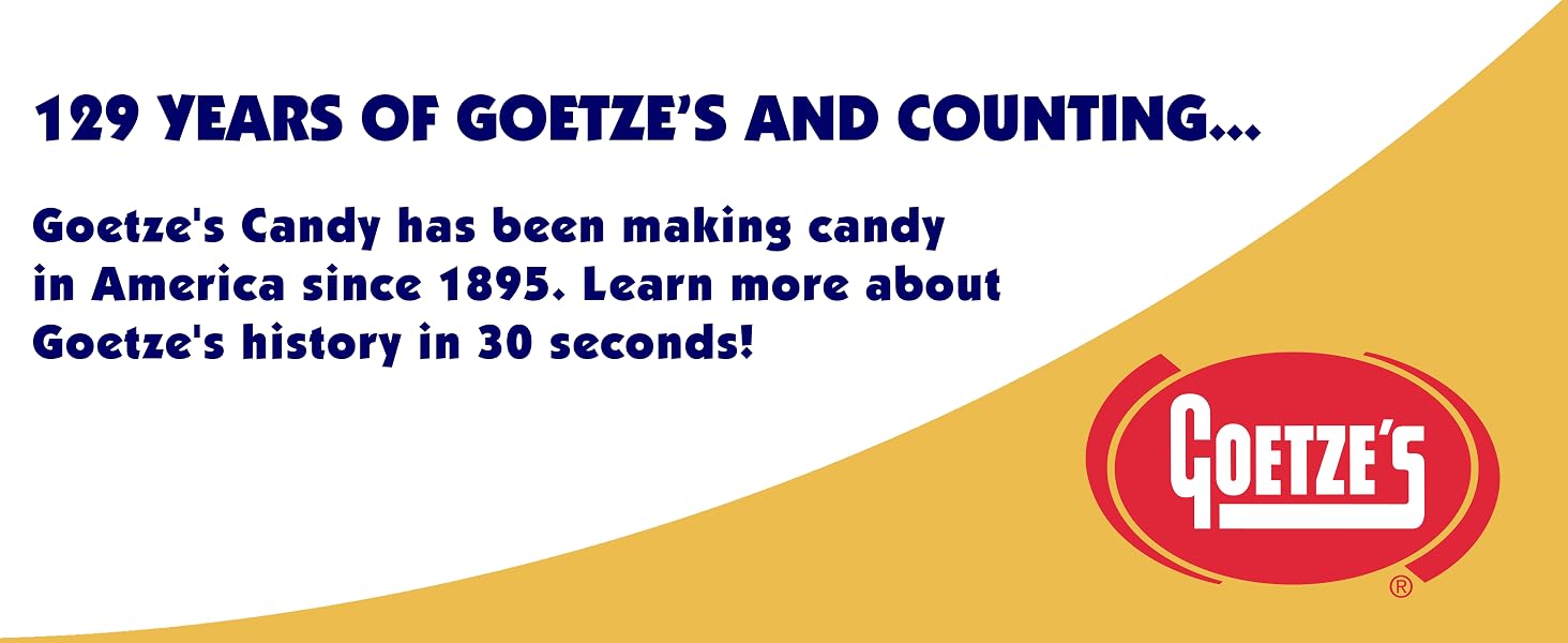 Goetze's cow tales chewy caramel cream center bulk old fashioned caramels carmel german candy sticks