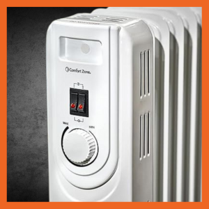 comfort zone space heater has 3 heat settings