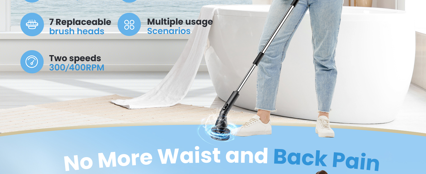 electric scrubber for cleaning