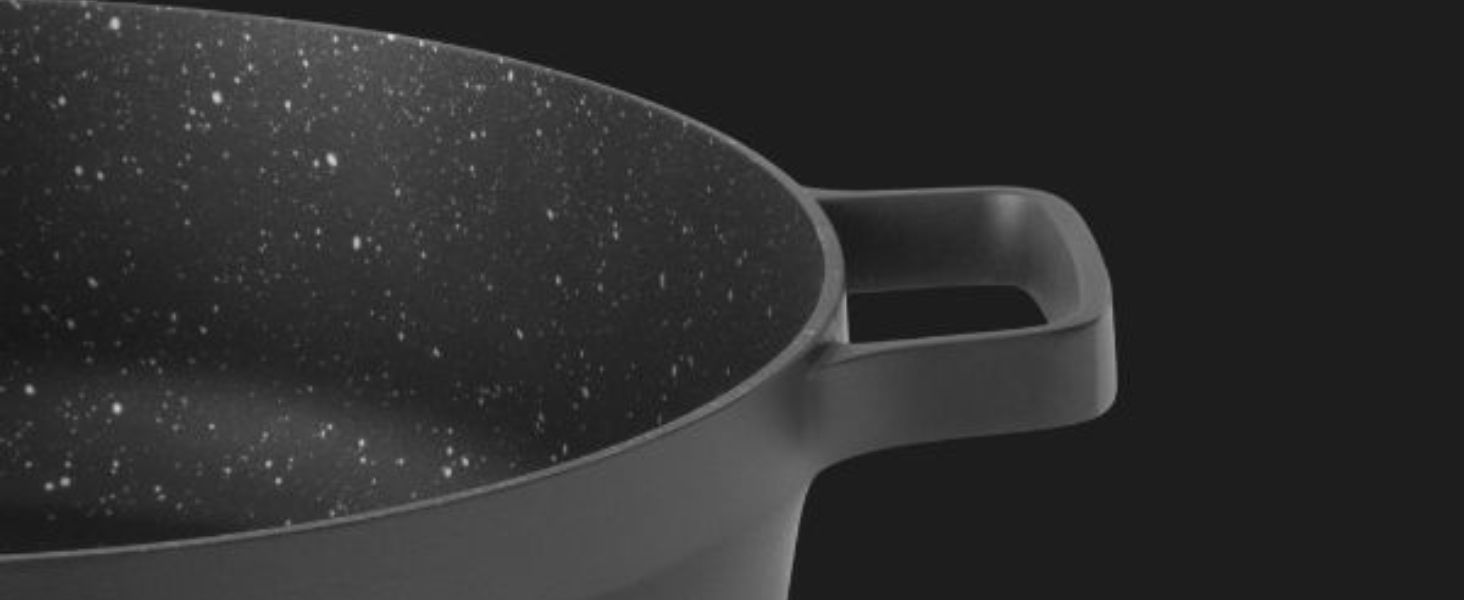Gem Nonstick cookware with detachable handle Ferno-Green, PFOA-Free nonstick coating