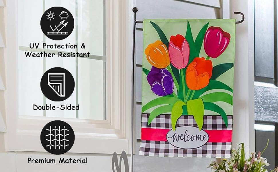 garden flag detail