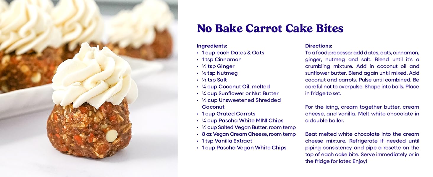 No Bake Carrot Cake Bites