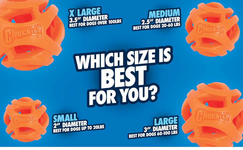 Chuckit! Air Size Chart