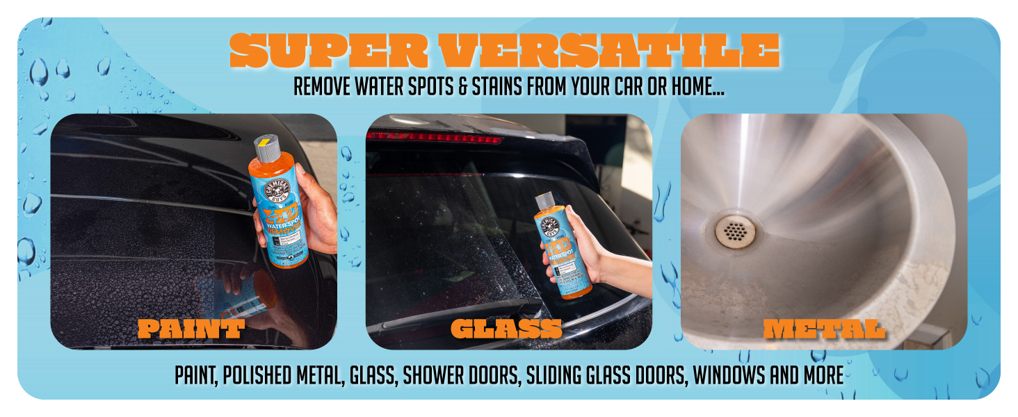 Easy-apply gel removing stubborn spots from paintwork and exterior automotive surfaces