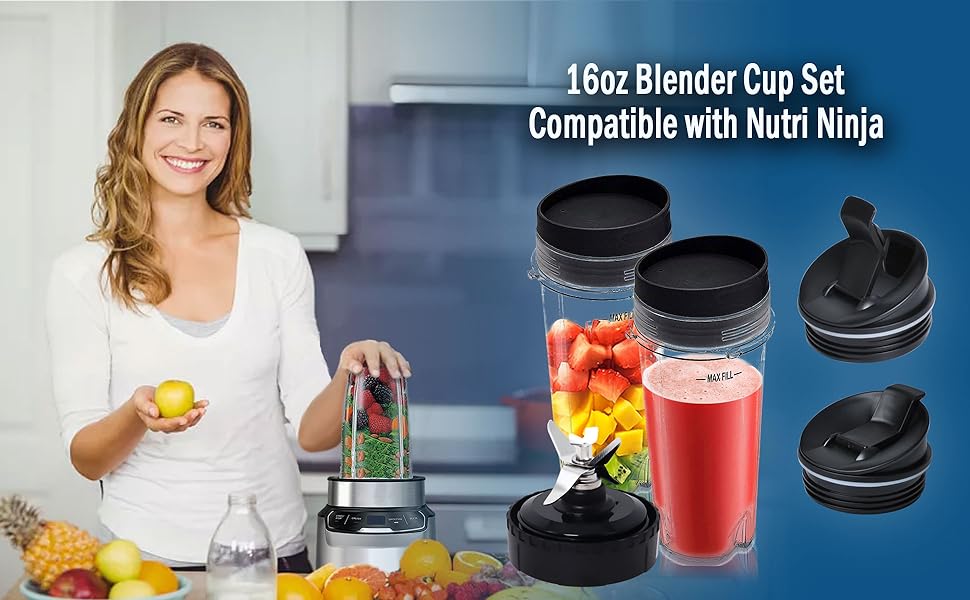 Replacement Parts Compatible with Nutri Ninja Blender