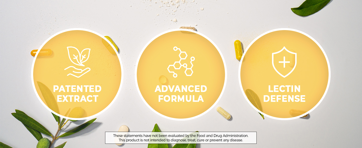 Product Actions Patented Extract Advanced Formula Lectin Defense Capsules Tablets Yellow