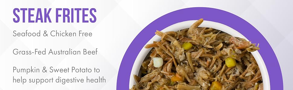 Seafood and Chicken Free, with Grass Fed Australian Beef