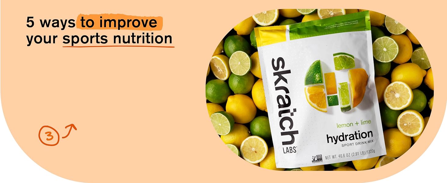 Skratch Hydration Drink Mix electrolytes powder contains all of the necessary electrolytes